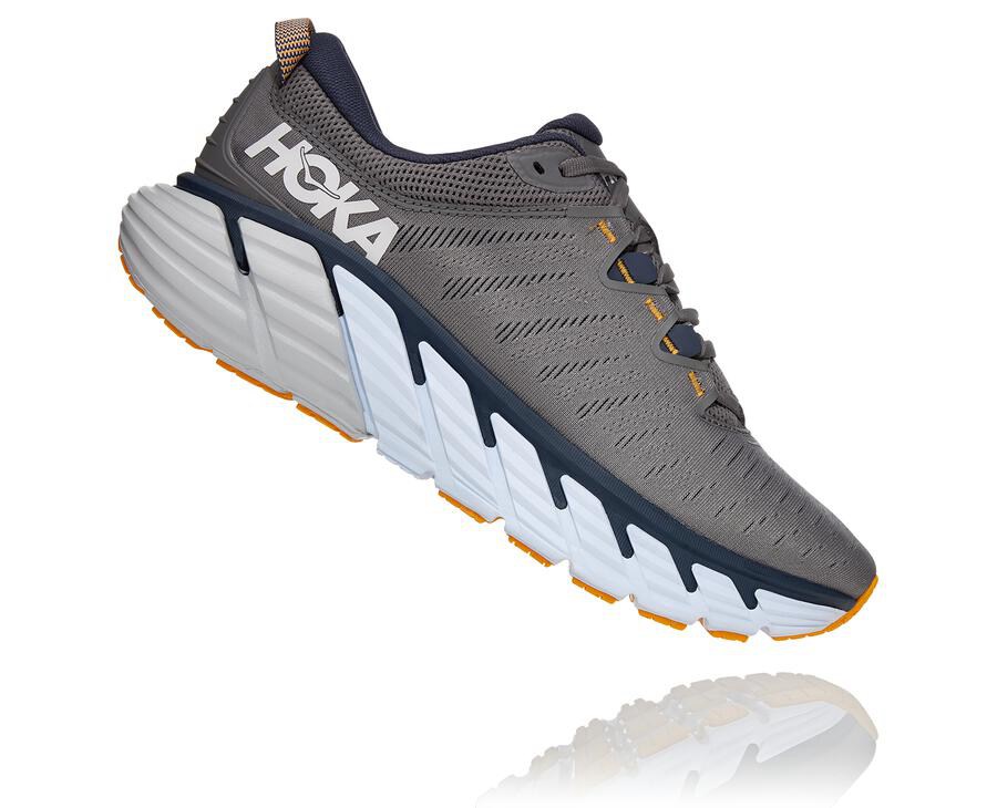 Hoka One One Koşu Ayakkabısı Erkek Gri - Gaviota 3 - XW3590762